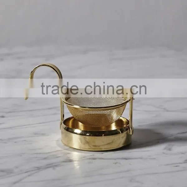 Tea Strainer | Metal Tea Strainer With Coaster photo-3