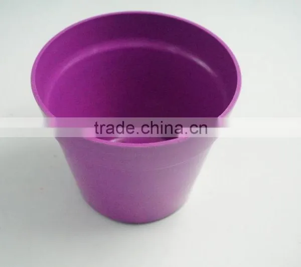 Enviromental Friendly Bamboo Fiber Flower Pot Seeding Pot photo-3