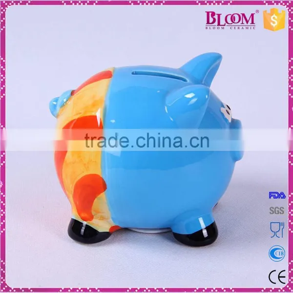 New Design of Hand Painted Ceramic Custom Coin Bank photo-4