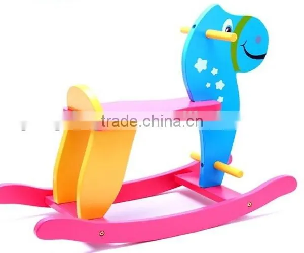 wooden walking horse toy baby kids children ride on rocking product wholesale interior decoration  china supplier
