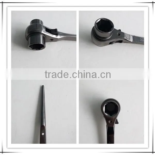 Double Size Reversible Scaffolding Ratchet Wrench photo-6