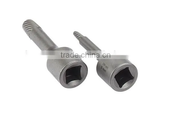 2mm to 10 mm Chrome Molybdenum 6pc Spiral Flute Design Impacts Screw Extractor Kit for Repaire Tools photo-2