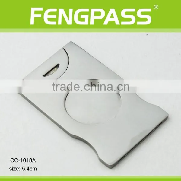CC-1018A 5.4cm 2CR13 Stainless Steel Rectangle-Shaped Full Stainless Steel Cigar Scissors photo-2