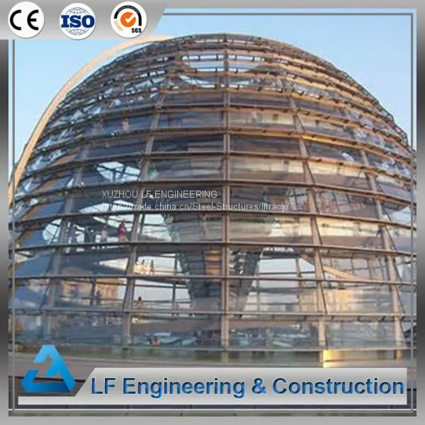 Unique Design Steel Dome Structure With Long Span Glass Roof photo-2