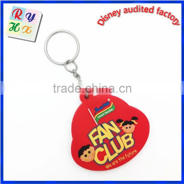 Letter Custom Pvc Rubberised Keychain , Silicone Keychain With Metal Key Ring photo-2