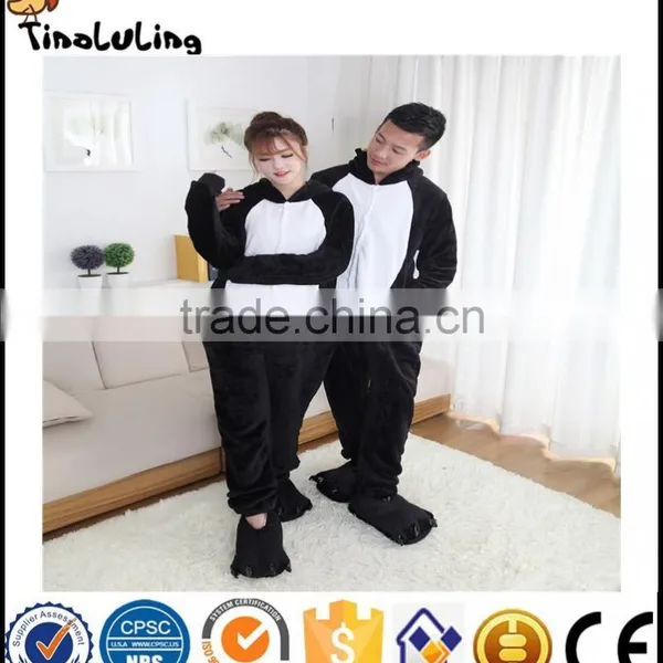 Hot Sale Unisex Flannel Lovers Couples Animal Pajamas One Piece Cartoon Cosplay Pajama Costume Adult Bird Pajama Sleepwear photo-5