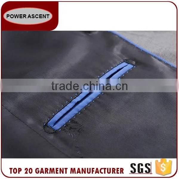 Men'S Custom Design Light Grey Suit Fabric Formal Suits photo-6