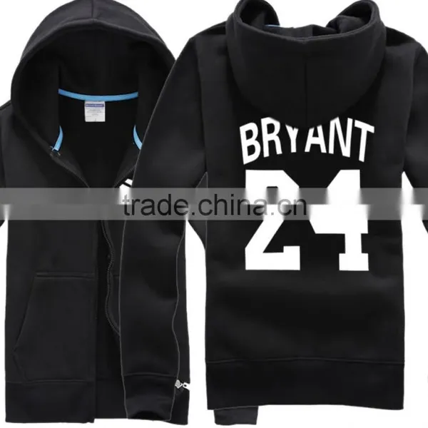 Zipper Up Hoodie Cotton Sweatshirt With Printing Logo photo-3