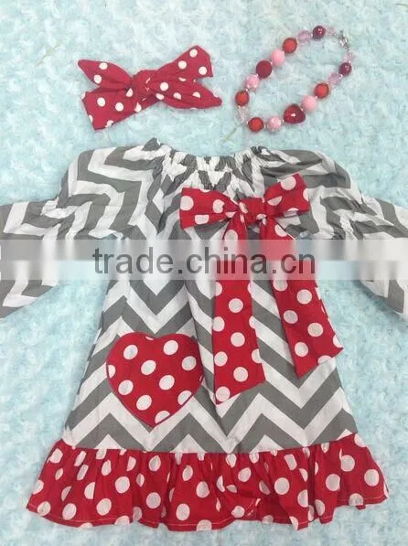 Baby Girls Heart Valentines Dress Yiwu Garment Factory photo-2