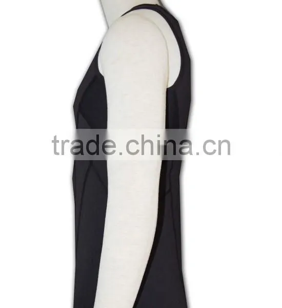 ISO 9001 Audit Factory Black Plain Mesh Design Gym Vest photo-3