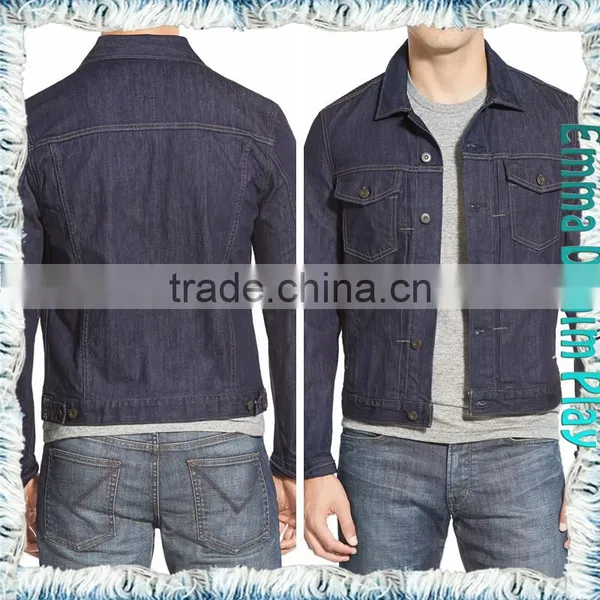 Denim Jacket Legend Slim Fit Light Wash in Black for Men photo-4
