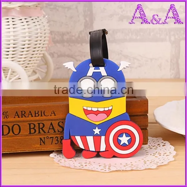 Genuine Leather PU Luggage Tag With Deboss Emboss Logo photo-3