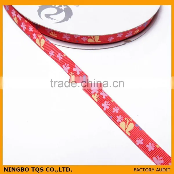 3/8 Inch Butterfly Printed Wholesale Ribbon photo-3