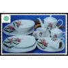 Red Flower Printing Square Porcelain Dinner Set photo-2