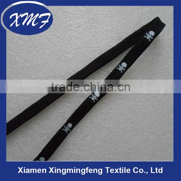 Fashion Skull Silk Screen Printing Shoelaces photo-4