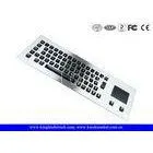 Illuminated Metal Keyboard With Optical Trackball With 65 Backlit Keys