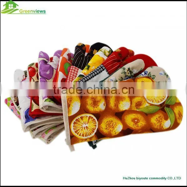 Fashion Customized Wholesale Cotton Oven Glove Fancy Microwave Cute Double Oven Mitts photo-5