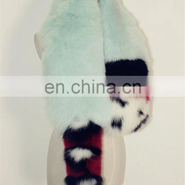 Women's Wrap Stole Scarves Fox Fur Collar Scarf Shawl Collar Korea Scarf photo-5