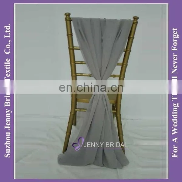 SH043J Chiffon Ruffled Chair Cover Cheap Wedding Blush Chair Sashes photo-6