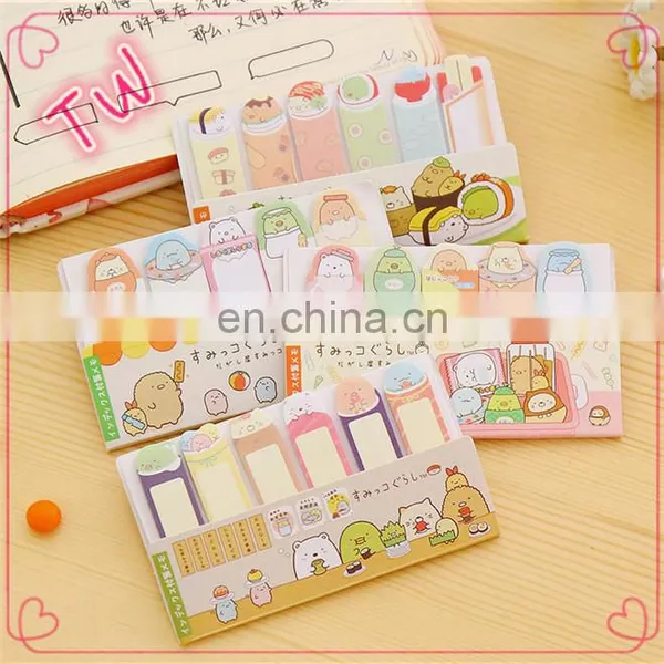 Korean Best Selling Logo Custom Die Cut Different Letter Shaped Self-ahesive Colored Paper Sticky Notes for Office and School