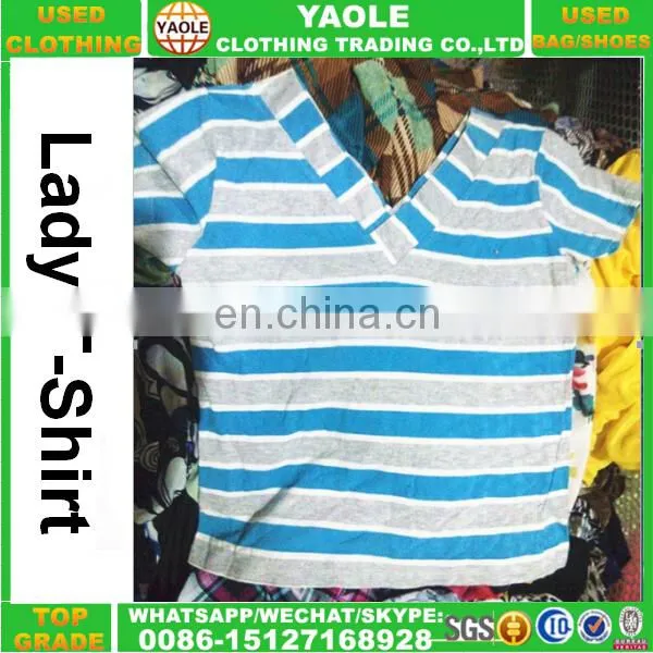 China Second Hand Clothes Bales/bulk Wholesale Used t- Shirt Price in Italy photo-2