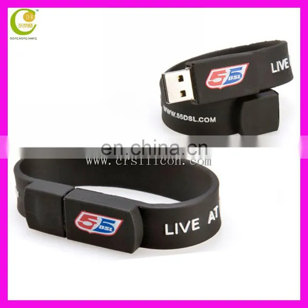 New Silicone Slap USB Wrist Band Bracelet 2tb USB Flash Drive With Free Logo photo-3