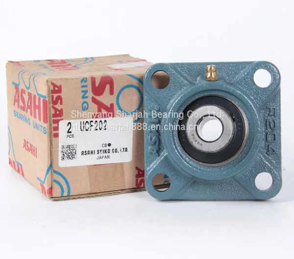 Japan NSK NTN ASAHI Heavy-duty Square Housing Pillow Block Bearing UCF 202 UCF202 Size 158630.9mm
