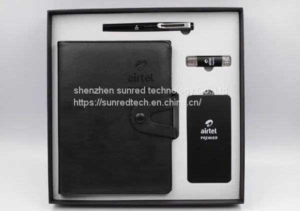 Custom 4 in 1 Christmas Corporate Gift Set, Promotional Business Gift Set Luxury 2018 With Notebook photo-4