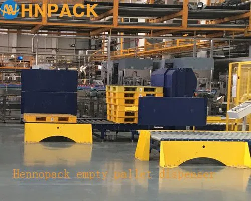 Hennopack Multiple Size Automatic Plastic Empty Pallet Magazine Dispenser Machine With CE Approved photo-4