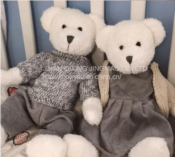 Teddy Bear Plush Toy With Pattern Skirt And Trousers From China Manufacture photo-3