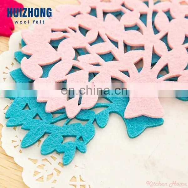 China New Age Products Customized Style Glass Cup Insulation Felt Coaster photo-3