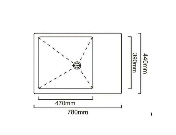 PVD Gold 780×440×200mm POSCO SUS304 Stainless Steel Single Bowl Single Drain Handmade Kitchen Sink (DY-D7844H) photo-2
