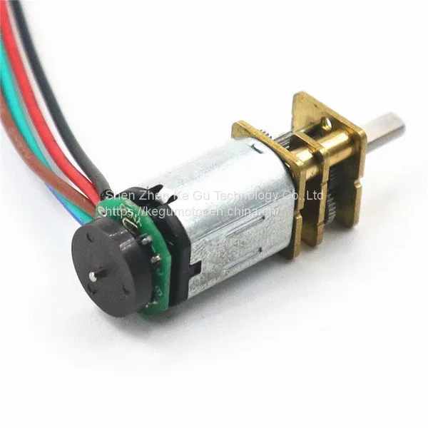3V 5V 6V 12V 65rpm 200rpm N10 N20 N30 Micro 12mm DC Gear Motor With Encoder From Kegumotor photo-5