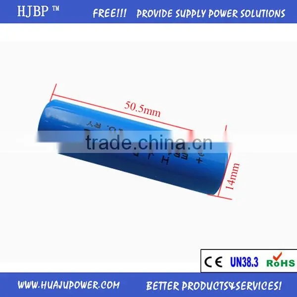 2016 Hot Sale ER14505 3.6V LiSOCl2 Non-rechargeable Lithium Primary Battery