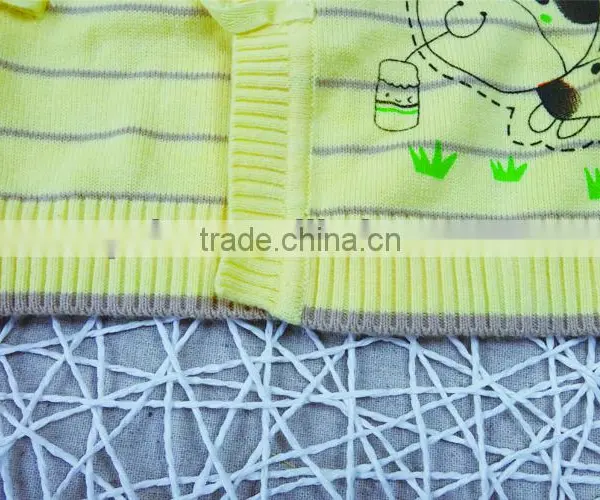 Eco-friendly Cotton Thin Knitted Pattern New Born Baby Kids Knitwear for Spring photo-4