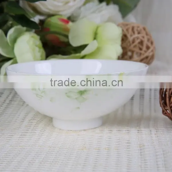 Bone China Pastoral Systle 4.5'' Salad Bowl With White Peony Design photo-2