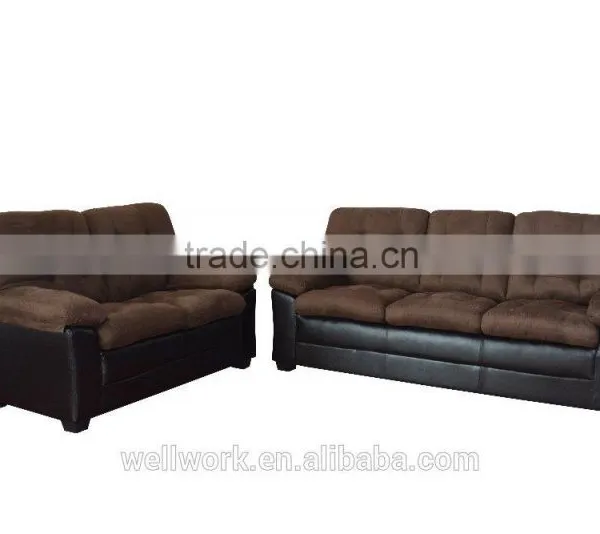 Hot Sale pu Leather Sofa/living Room Sofa /Faux Suede Sofa photo-4