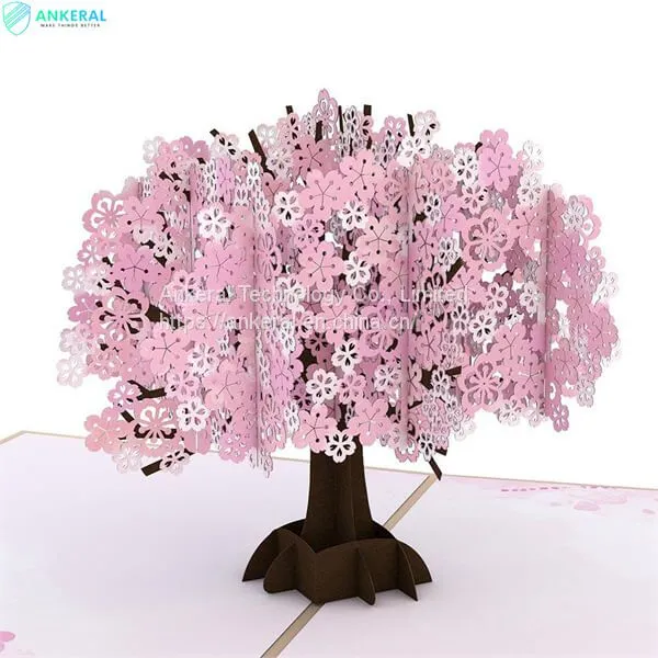 2022 Best Sellers Cherry Blossom 3D Pop-up Cards Birthday Greeting Cards for Mom photo-4