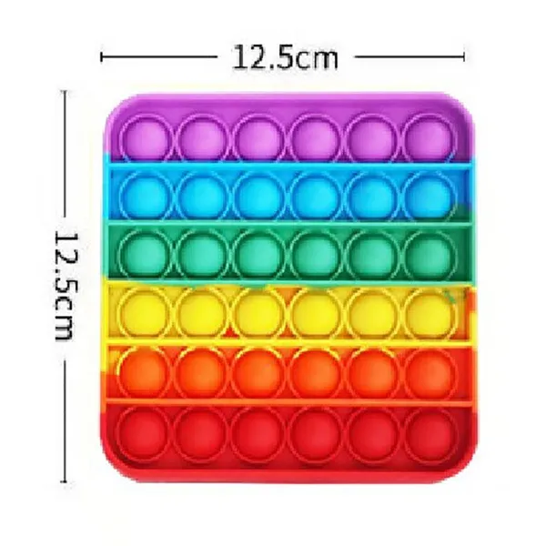 Pops Fidget Toy Pop Popper Sensory Relief Stress Bubble Figetget Toy Popet Kids Popitz Poppits Popet Rainbow Toy photo-2