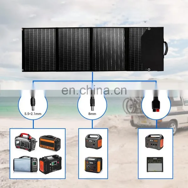 100W Portable Solar Panel Folding Solar Battery USB Charger Power Supply for Outdoor Travel Camping Phone Bulb photo-5