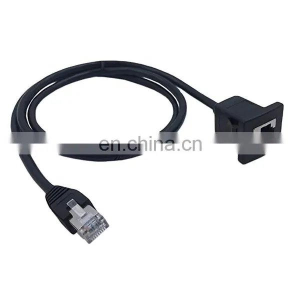 Custom Angle Mini Usb Male to USB B Female Printer Panel Mount Mount With Screw Cable photo-2