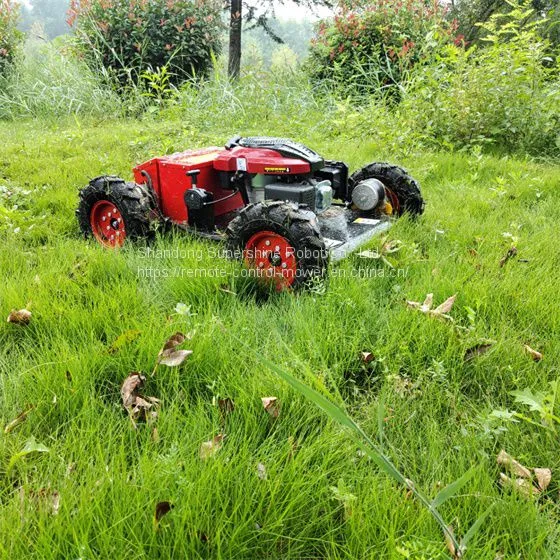 Brush Mower for Slopes, China Tracked Robot Mower Price, Robot Lawn Mower for Hills for Sale