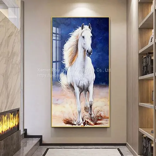 Modern Background Wall Abstract Painting Horse Print Art Painting