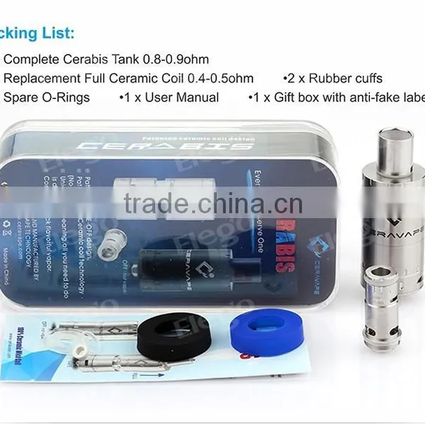 CERAVAPE Cerabis Subohm Tank With CERAMIC Coil ,CERAVAPE Cerabis With Fast Shipping photo-4
