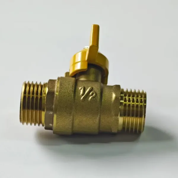 DN15 Double Outer Wire Copper Ball Valve, Gas Valve Switch,Keywords Water Heater Valve, Threaded Switch,Water Pipe Switch, photo-3
