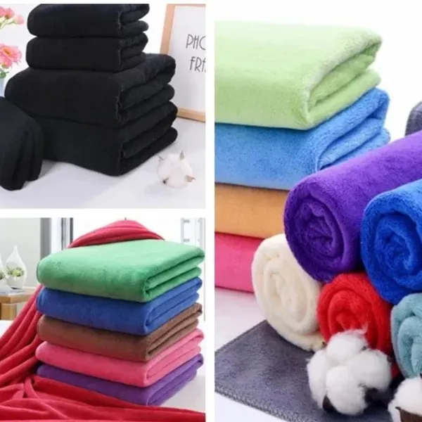 black color microfiber hair salon towels