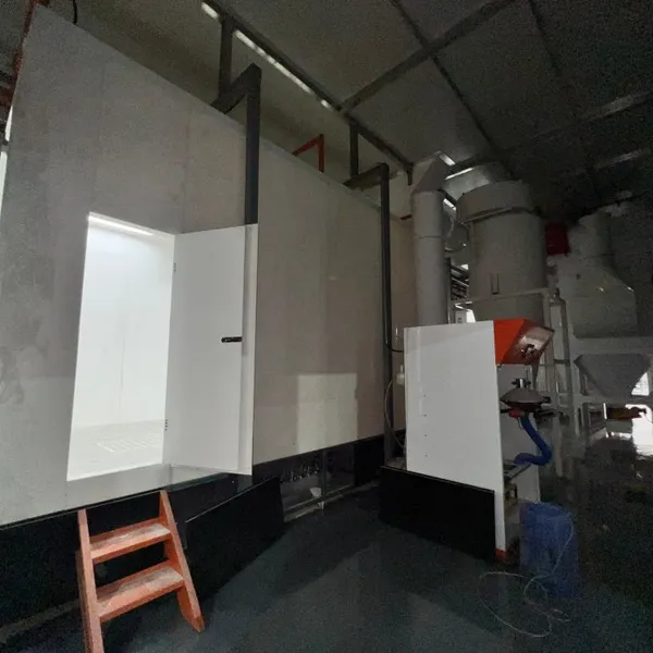 PP Powder Spray Booth for Automotive Parts and Machinery Manufacturing