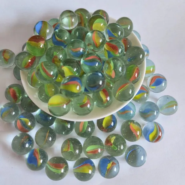 Childhood Nostalgic Toy Furniture Decoration With Transparent Eight-petal, Four-flower and Three-flower Glass Marbles photo-4