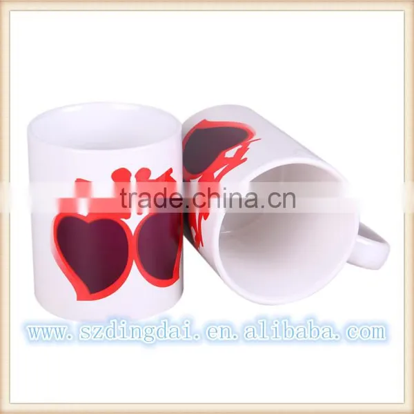 Film Color Chaning Mug Sublimation Mugd Ceramic Mug Color Changing Mug Mug Press Blue Red & Black photo-3