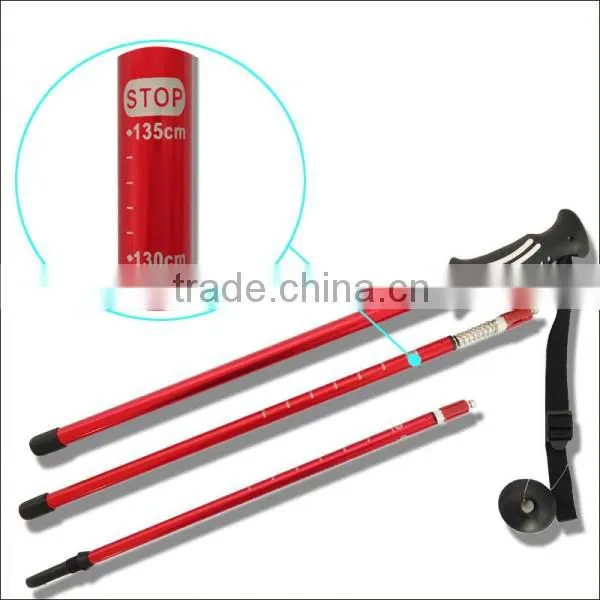 3 Section Antishock Retractable Aluminum Climbing Stick photo-3